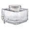 0.8 Gallon Glass Beverage Dispenser with No Drip Spigot and Lid